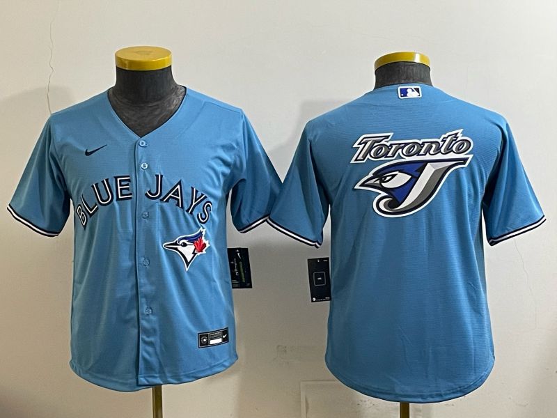 Youth 2025 Nike Toronto Blue Jays Blank Light Blue Game MLB Jersey 05